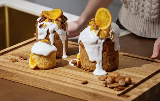 Готовим с Dantone Kitchen: пасхальные куличи с карамелизированными апельсинами