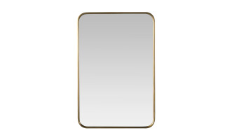 Зеркало прямоугольное Walker brass малое