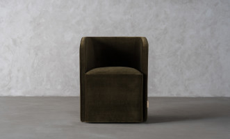 Кресло на колёсиках Альдо olive velvet