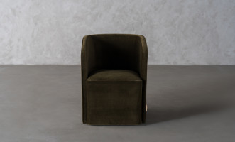 Кресло на колёсиках Альдо olive velvet