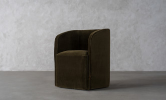 Кресло на колёсиках Альдо olive velvet