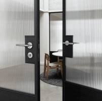 Ручка дверная Lever handle Linear steel (комплект 2 шт)