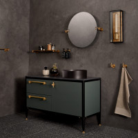 Дверная ручка Cast Pull Bar Large Brass