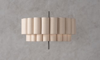 Потолочный светильник Celine D85 серый лен