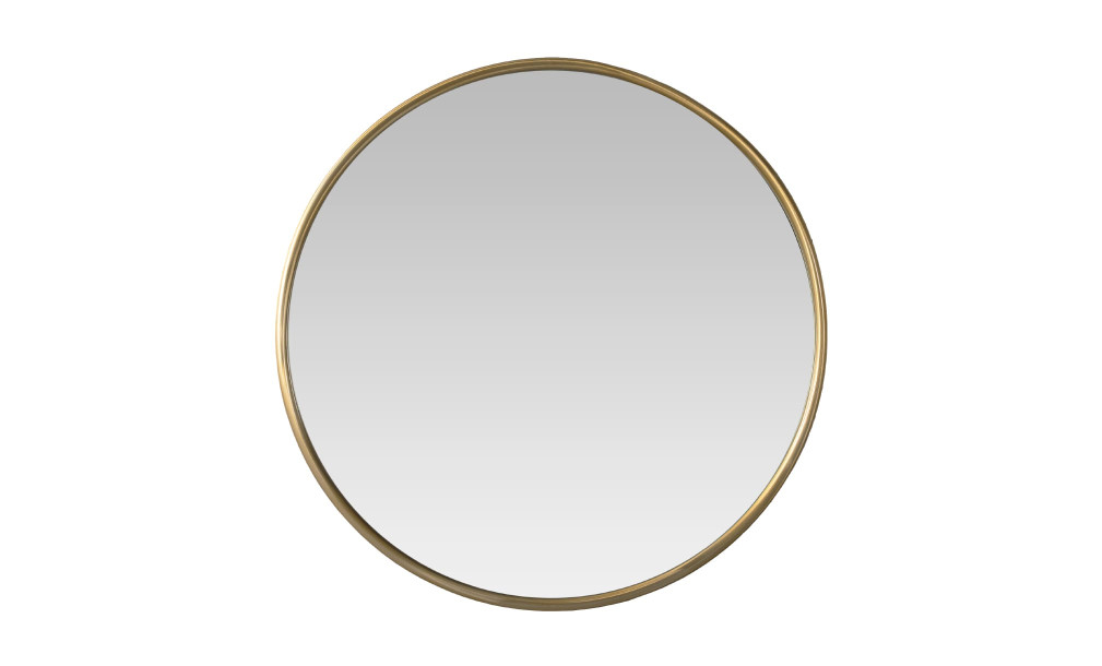 Зеркало круглое Walker brass малое