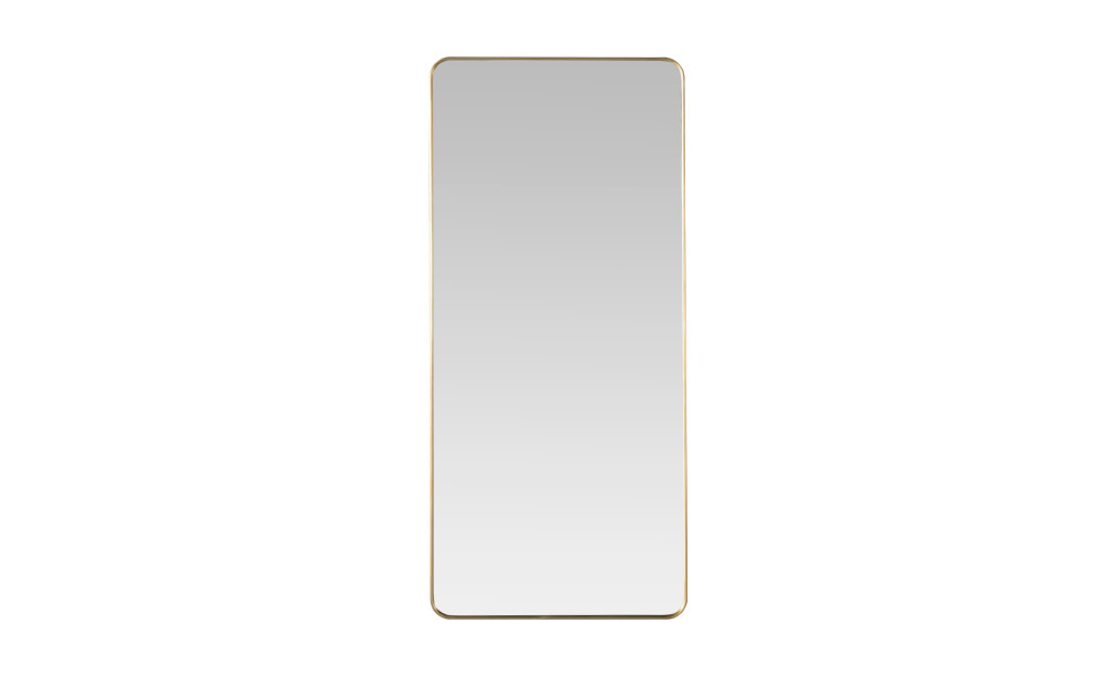 Зеркало прямоугольное Walker brass большое