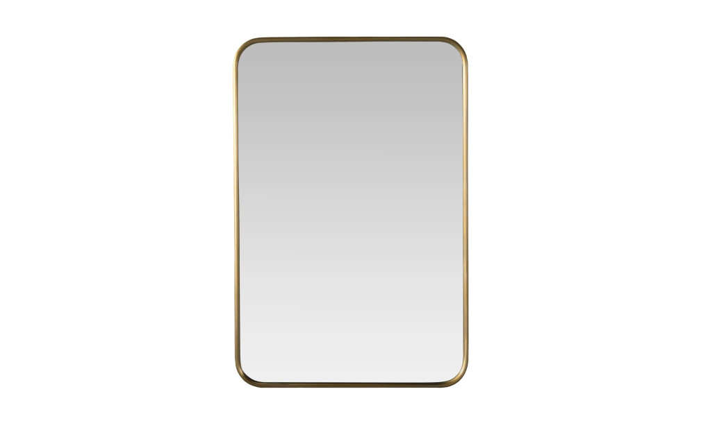 Зеркало прямоугольное Walker brass малое