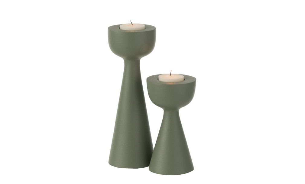 Подсвечник Cone green L