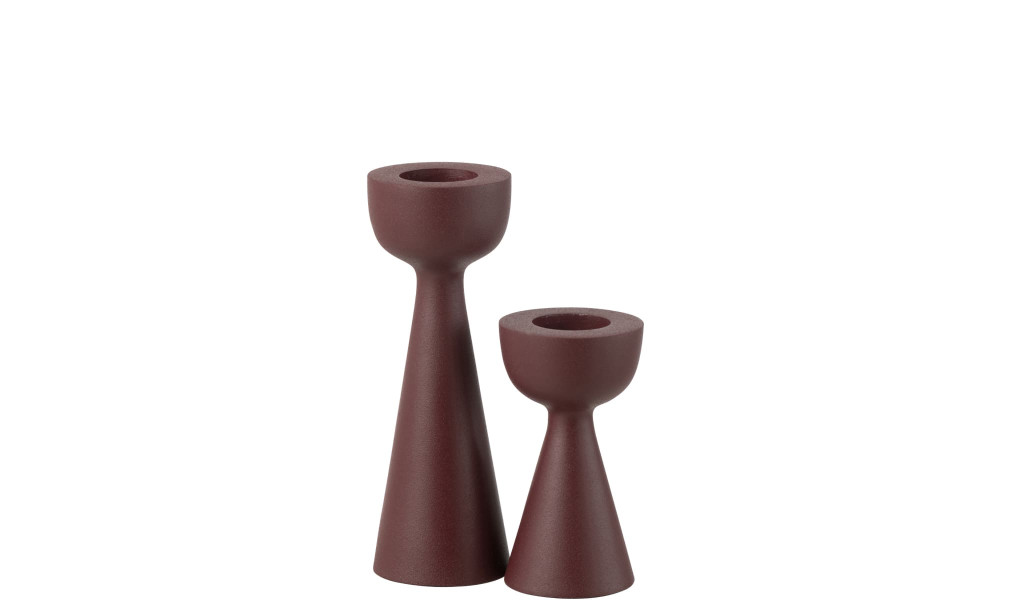 Подсвечник Cone maroon L