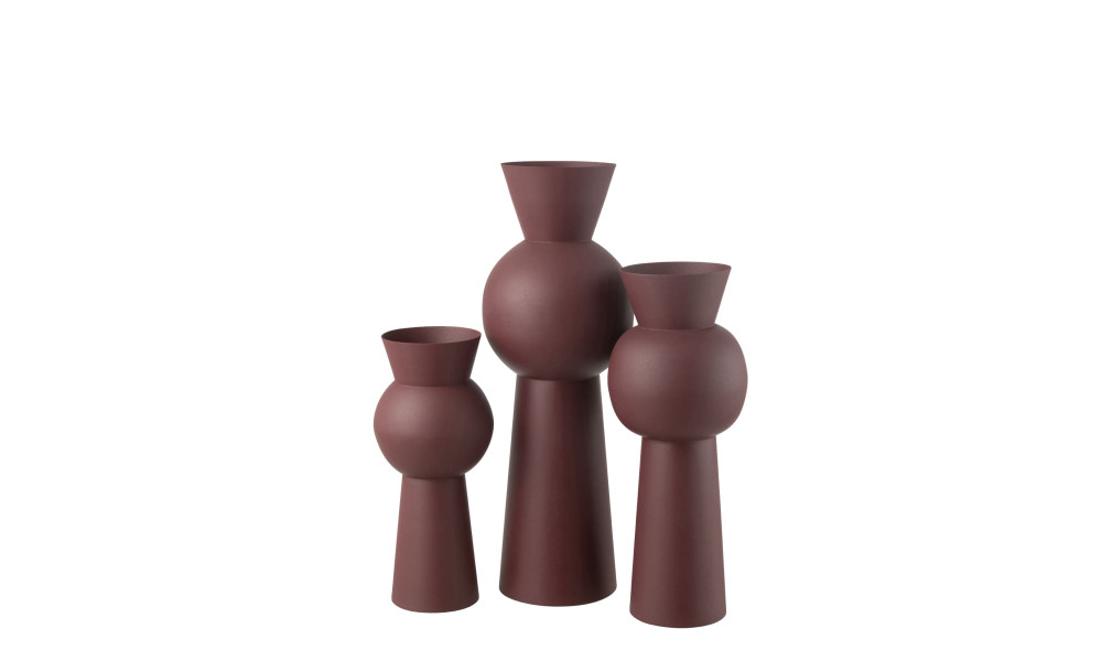 Ваза Nala maroon L