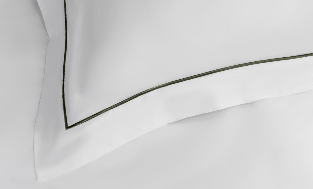 Комплект постельного белья Line Olive Green
