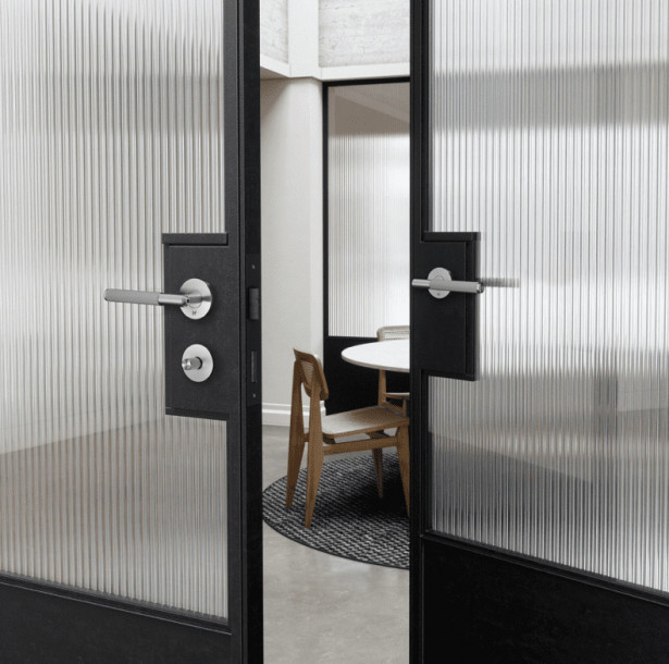 Ручка дверная Lever handle Linear steel (комплект 2 шт)