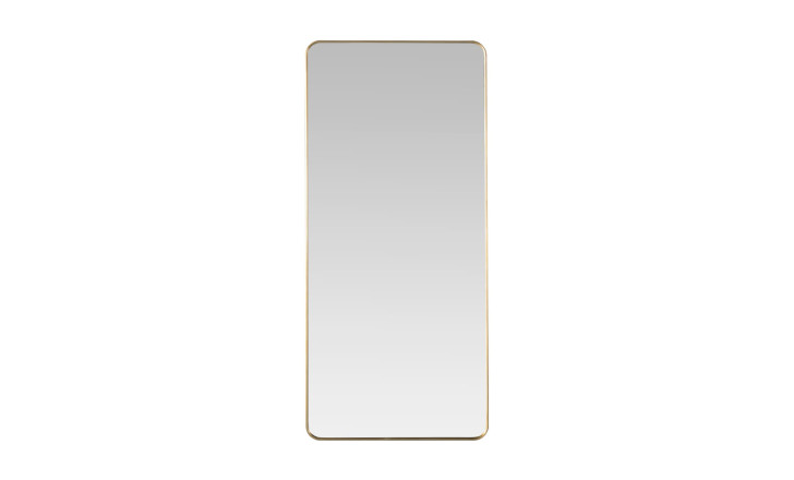 Зеркало прямоугольное Walker brass большое