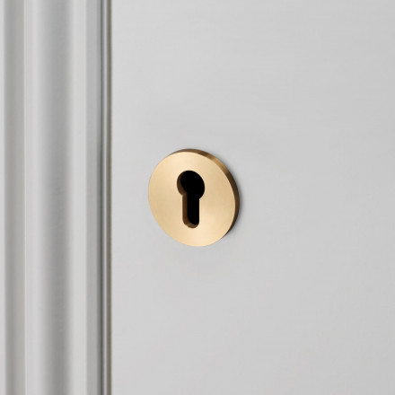 Личинка замка Euro Cylinder Escutcheon Plate Brass (Комплект 2 шт.)
