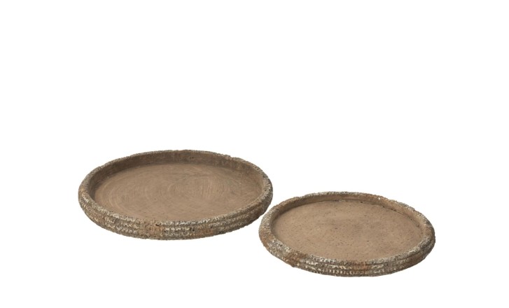 Подносы декоративные Antique набор 2 шт