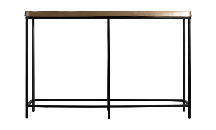 Стол-консоль Родстер antic brass+shagreen