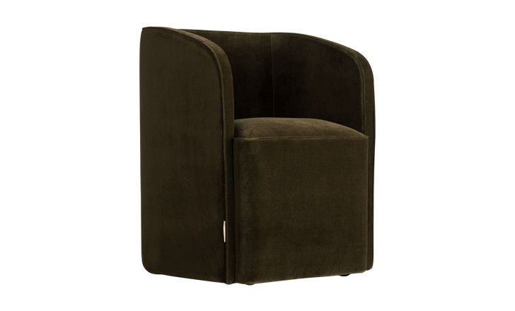 Кресло на колёсиках Альдо olive velvet
