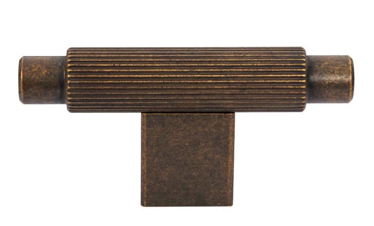 РУЧКА ARPA T-KNOB RUSTIC BRASS