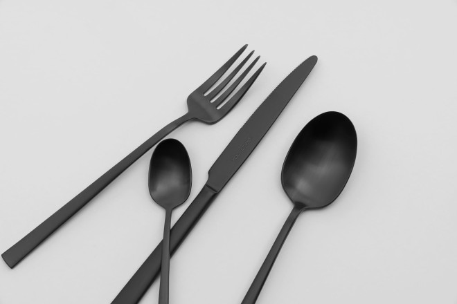 Набор столовых приборов на 6 персон Flat black